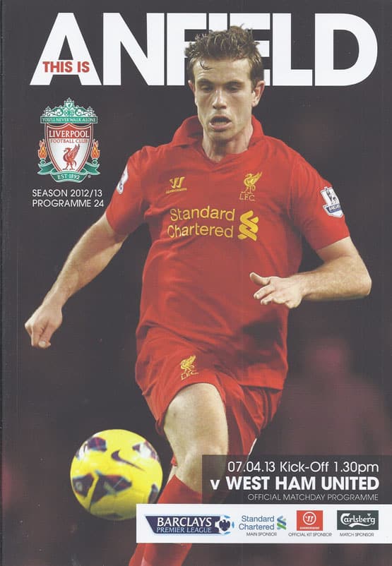 Liverpool FC v West Ham United FC